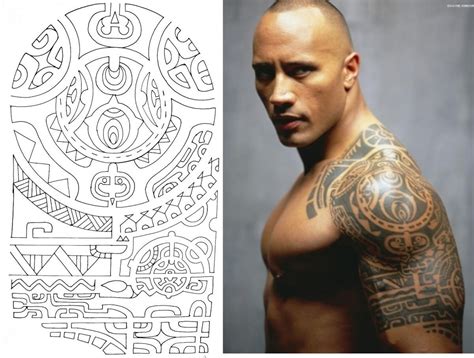 dwayne johnson polynesian tattoo
